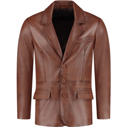 Cycas D'or Leren colbert blazer heren