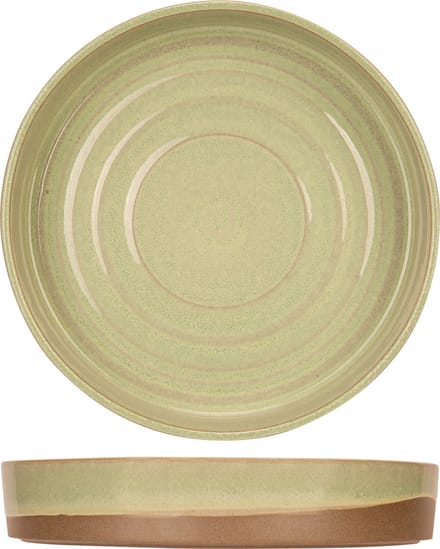 Cosy&Trendy - Diep bord - D24xH4cm - basalt - Fresh mint - set/6