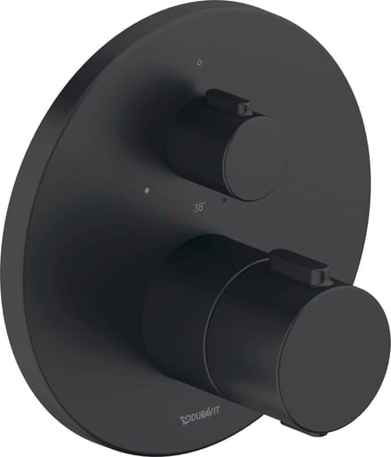 Duravit - Thermostatische inbouwkraan, mat zwart TH4200016046