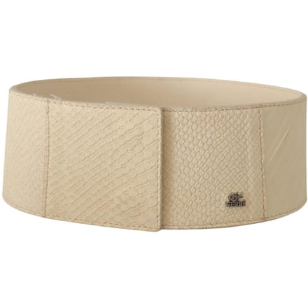 GF Ferre Witte Gewaxte Katoenen Brede Mode Riem