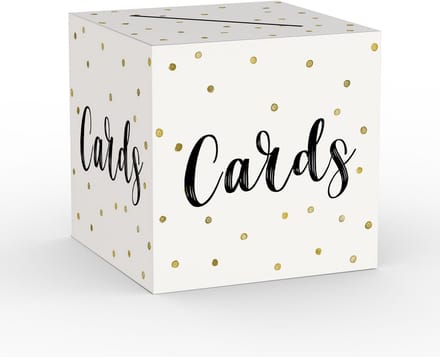 Luxe Cadeaubox met Gouden Stippen voor Kaarten en Cadeaus