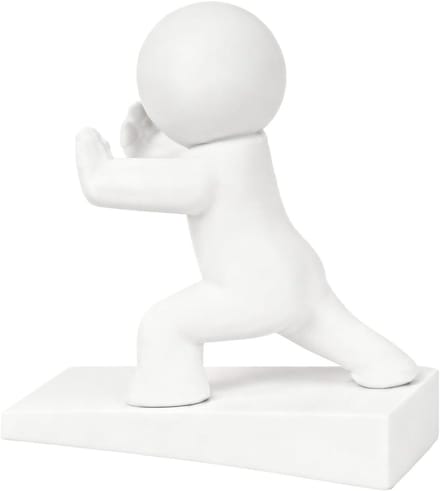 Decoratieve deurstopper - Deurwig - Deur openhouden - Krasbestendig antislip - 12.2 cm - A