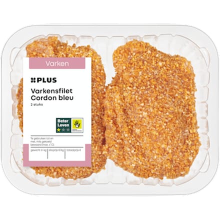 Varkens cordon bleu 2 stuks