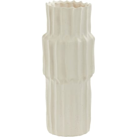 Light & Living Vaas Longa Keramiek, 36cm - Crème