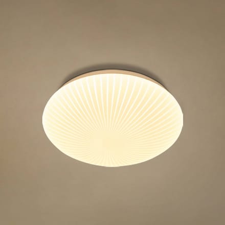 Searchlight LED plafondlamp Malta, Ø 29 cm, wit, acryl, CCT