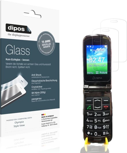 dipos – 2x Pantserfolie geschikt voor Olympia Style View | 9H Screenprotector