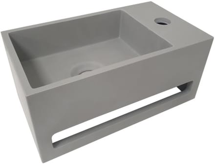 Wiesbaden Julia fontein Solid Surface 35 x 20 x 16 cm betonlook rechts