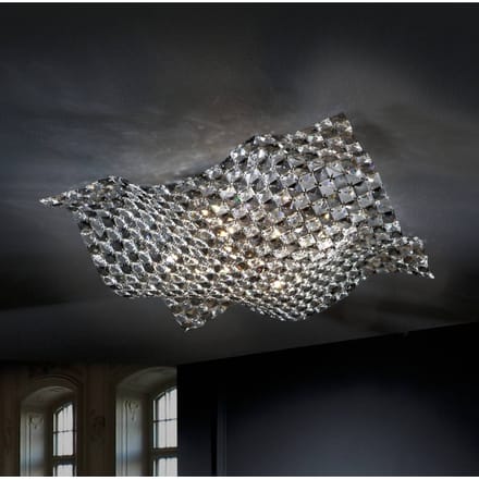 Schuller Valencia Plafondlamp Saten van kristal, 56 cm