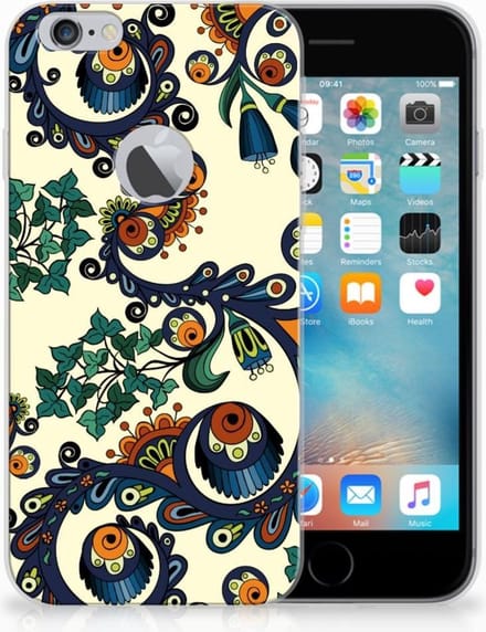 Siliconen Hoesje Apple iPhone 6 Plus | 6s Plus Barok Flower
