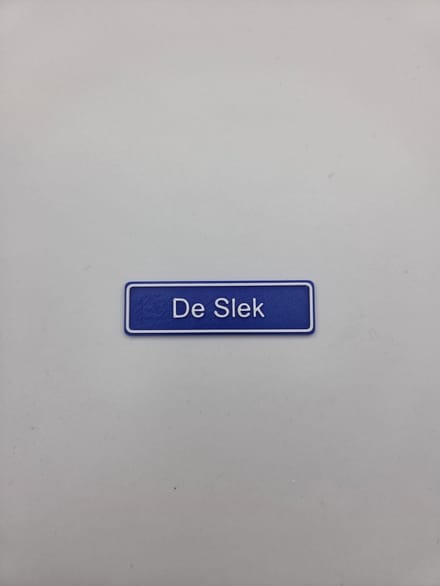 3D plaatsnaam speldje De Slek