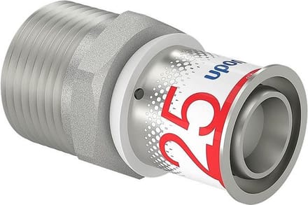 Uponor s-press plus AV / multimedia paneel male thread 25 mm x 1
