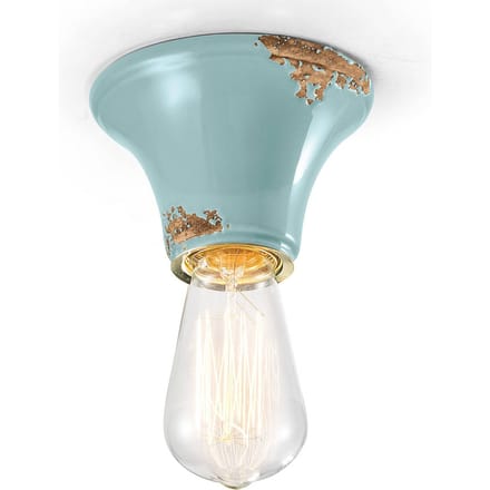 Ferroluce Plafondlamp C132 turquoise