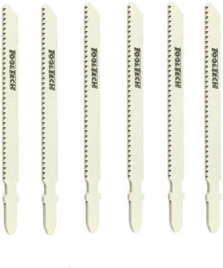 Tooltech Universele decoupeerzaagbladen - T-schacht - Houtbewerking - 6 stuks