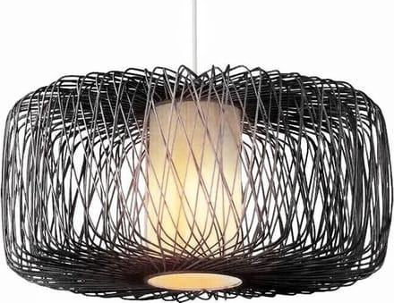 Fine Asianliving Bamboe Hanglamp Zwart D50xH30cm Noah