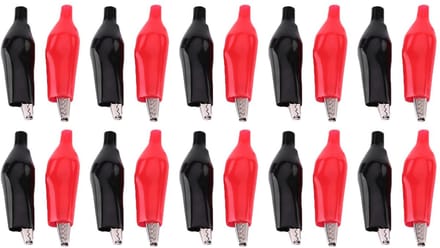 Dailygoods - 20 Stuks Mini Alligator Clips voor Elektrisch Gebruik
