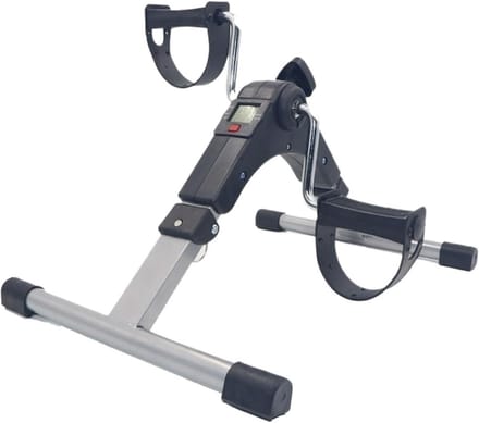 Mini Hometrainer - Pedaaltrainer Fiets - Thuis Fitness - Compact Opvouwbaar - 1 kg - Zwart