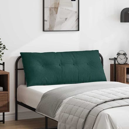 vidaXL - Rugkussen - Donkergroen - 120 - x - 50 - x - 19 - cm - Stof
