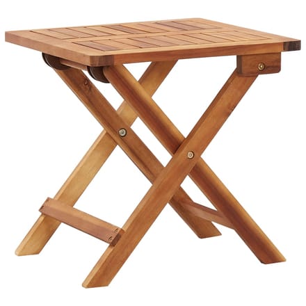 vidaXL - Salontafel - inklapbaar - 40x40x40 - cm - massief - acaciahout