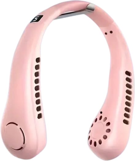 Bovista Nekventilator - Draagbare Gezichtsventilator - Neck Fan - Met Koeling - Hals - Hoofd - Roze