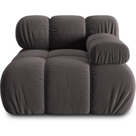 Modulair-hoekelement Tropea rechts velvet | Milo Casa