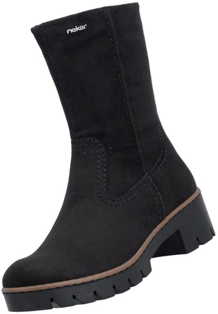 Rieker dames enkellaarsjes X5781-00 zwart