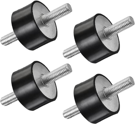 Schokdemper rubber montage set van 4 - demper buffer anti-vibratie isolator beugels