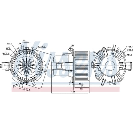 Binnenventilator NISSENS 87180