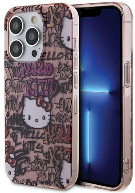 Hello Kitty Serie - iPhone 13 Hardcase - Graffiti - Roze - Hello Kitty Design