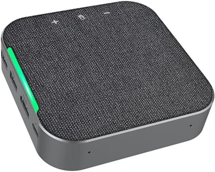 Docking Station Luidspreker - Conferentie Microfoon - Online Vergaderen - Intelligente Ruisdemping - 3 Meter Bereik - Grijs