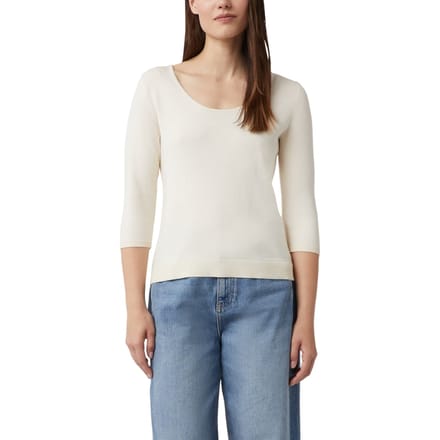 Comma  Pullover Offwhite Größe: 46 | Longsleeves Outlet | Damen | Weiß