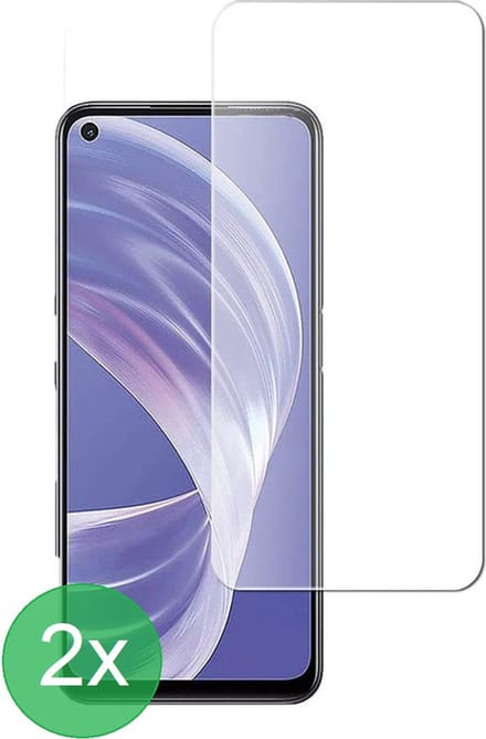 Geschikt Voor: Oppo A73 5G / A72 5G / A53 5G Screenprotector 2x - screen protector - glas - bescherm - beschermglas - ZT Accessoires
