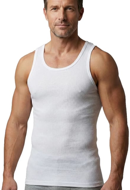 Beeren Heren Singlet Startex - Wit - maat M