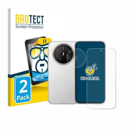 BROTECT - Screenprotector voor Huawei Mate 70 Air (Voor+Camera) - Folie Beschermfolie transparant 2 Stuks