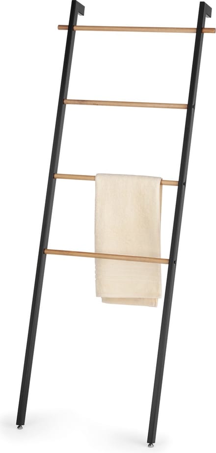 Oak Handdoekrek - Wand Model - Zwart - Kela