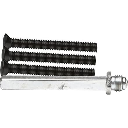 AXA wisselstift RVS + bouten M6x52mm zwart (Set)