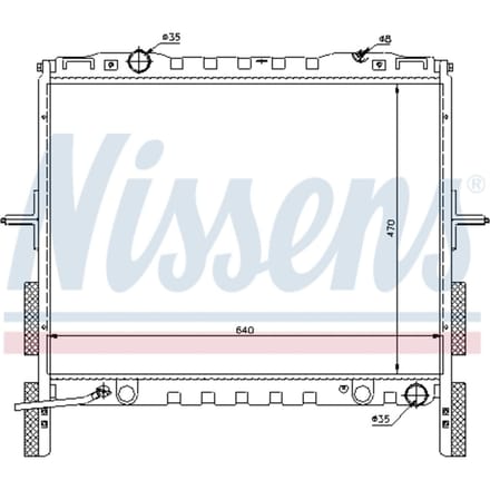 Radiator, motorkoeling NISSENS 66658
