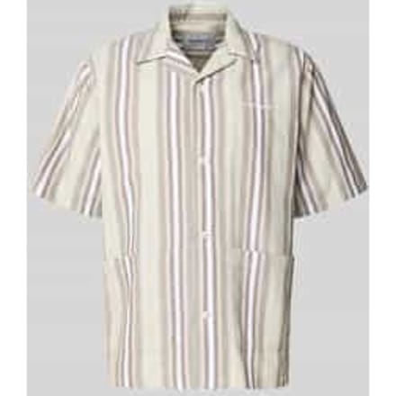 Regular fit vrijetijdsoverhemd met labelstitching