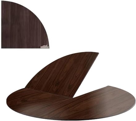 Rond Tafelblad - Inklapbaar Blad - Ruimte Besparen - Vierdubbel Opvouwbaar - 140cm Diameter - Walnoot