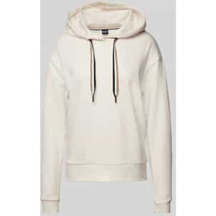 Hoodie met labelprint, model 'STRIPE'