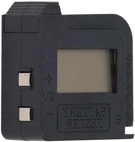 Digitale Batterijtester - Batterij Controleur - Batterijen Testen - LCD Display - Compact Ontwerp - Zwart