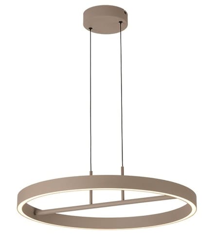 Freelight Livello Hanglamp LED 47Watt Ø60cm - Dimbaar - Crème - Ringlamp - Eettafellamp