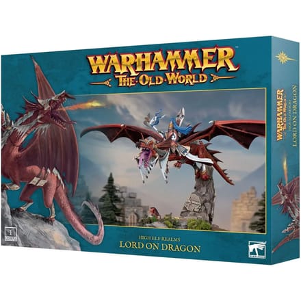 Beeldje Games Workshop Warhammer ToW - Royaumes des Hauts Elfes : Seigneur sur Dragon