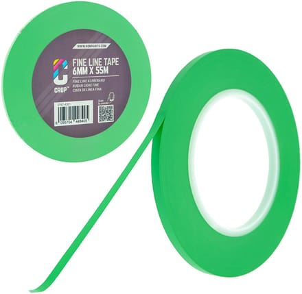 CROP Fine Line afplaktape - Hittebestendige Tape 6mm - 55 meter Schilderstape