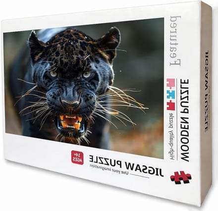 Houten Puzzel - Luipaard Puzzel - Ontspanning Thuis - Grote Afmeting - 5000 Stukjes - Gekleurd