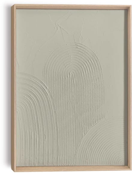 Schilderij 3D Art Bogen - groen - 40 x 30 - Hout - REINDERS