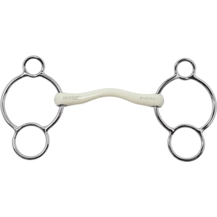 Mors voor paard met 3 ringen Stübben Fine Line Flex