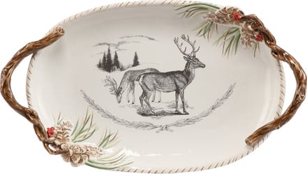 Goebel - Fitz and Floyd | Decoratieve schaal Kegels | Aardewerk - 50cm