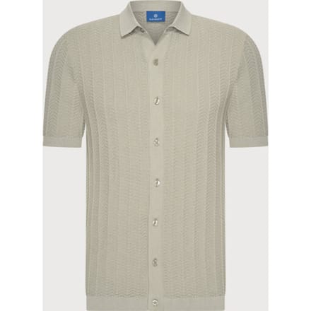 Blue Industry poloshirt korte mouw beige