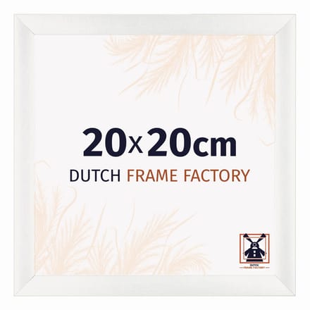 Fotolijst 20x20 cm - MDF - Wit Geveegd - Praag