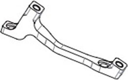 Hope L Postmount Schijfremklauwadapter Zwart 180 mm